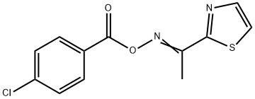 2-([(4-CHLOROBENZOYL)OXY]ETHANIMIDOYL)-1,3-THIAZOLE Struktur