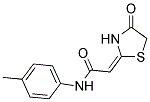 (2E)-N-(4-METHYLPHENYL)-2-(4-OXO-1,3-THIAZOLIDIN-2-YLIDENE)ACETAMIDE Struktur