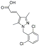 (2E)-3-[1-(2,6-DICHLOROBENZYL)-3,5-DIMETHYL-1H-PYRAZOL-4-YL]ACRYLIC ACID Struktur