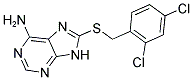 8-[(2,4-DICHLOROBENZYL)THIO]-9H-PURIN-6-AMINE Struktur