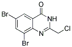 6,8-DIBROMO-2-CHLOROMETHYL-3H-QUINAZOLIN-4-ONE Struktur