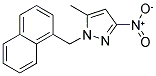 5-METHYL-1-NAPHTHALEN-1-YLMETHYL-3-NITRO-1H-PYRAZOLE Struktur