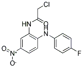 2-CHLORO-N-(2-[(4-FLUOROPHENYL)AMINO]-5-NITROPHENYL)ACETAMIDE Struktur