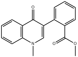 2-(1-METHYL-4-OXO-1,4-DIHYDRO-QUINOLIN-3-YL)-BENZOIC ACID METHYL ESTER Struktur