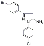 3-(4-BROMOPHENYL)-1-(4-CHLOROPHENYL)-1H-PYRAZOL-5-AMINE Struktur