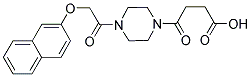 4-(4-[(2-NAPHTHYLOXY)ACETYL]PIPERAZIN-1-YL)-4-OXOBUTANOIC ACID Struktur