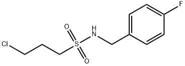 3-CHLORO-N-(4-FLUOROBENZYL)-1-PROPANESULFONAMIDE Struktur