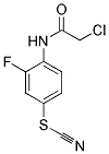 4-[(CHLOROACETYL)AMINO]-3-FLUOROPHENYL THIOCYANATE Struktur