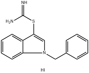 1-BENZYL-1H-INDOL-3-YL IMIDOTHIOCARBAMATE HYDROIODIDE Struktur