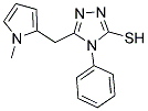 5-[(1-METHYL-1H-PYRROL-2-YL)METHYL]-4-PHENYL-4H-1,2,4-TRIAZOLE-3-THIOL Struktur