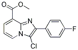 METHYL 3-CHLORO-2-(4-FLUOROPHENYL)IMIDAZO[1,2-A]PYRIDINE-8-CARBOXYLATE Struktur