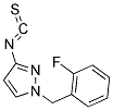 1-(2-FLUORO-BENZYL)-3-ISOTHIOCYANATO-1H-PYRAZOLE Struktur