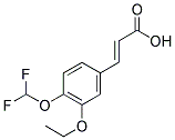 (2E)-3-[4-(DIFLUOROMETHOXY)-3-ETHOXYPHENYL]ACRYLIC ACID Struktur