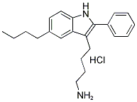 4-(5-BUTYL-2-PHENYL-1H-INDOL-3-YL)-1-BUTANAMINE HYDROCHLORIDE Struktur