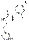 N-(4-CHLORO-2-METHYLPHENYL)-N'-[2-(1H-IMIDAZOL-4-YL)ETHYL]THIOUREA Struktur