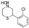 2-(2-CHLOROPHENYL) THIOMORPHOLINE HYDROCHLORIDE Struktur