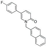 5-(4-FLUOROPHENYL)-1-(2-NAPHTHYLMETHYL)PYRIDIN-2(1H)-ONE Struktur