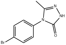 4-(4-BROMOPHENYL)-5-METHYL-2,4-DIHYDRO-3H-1,2,4-TRIAZOL-3-ONE Struktur