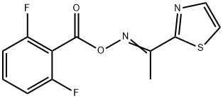 2-([(2,6-DIFLUOROBENZOYL)OXY]ETHANIMIDOYL)-1,3-THIAZOLE Struktur