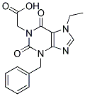 (3-BENZYL-7-ETHYL-2,6-DIOXO-2,3,6,7-TETRAHYDRO-1H-PURIN-1-YL)ACETIC ACID Struktur