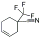 1-TRIFLUOROMETHYL-CYCLOHEX-3-ENE NITRILE Struktur