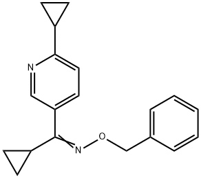 CYCLOPROPYL(6-CYCLOPROPYL-3-PYRIDINYL)METHANONE O-BENZYLOXIME Struktur