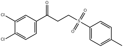 1-(3,4-DICHLOROPHENYL)-3-[(4-METHYLPHENYL)SULFONYL]-1-PROPANONE Struktur