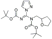 N,N'-BIS(TERT-BUTOXYCARBONYL)-N-TETRAHYDROFURFURYL-1H-PYRAZOLE-1-CARBOXAMIDINE Struktur