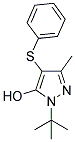 1-TERT-BUTYL-3-METHYL-4-(PHENYLTHIO)-1H-PYRAZOL-5-OL Struktur