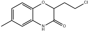 2-(2-CHLOROETHYL)-6-METHYL-2H-1,4-BENZOXAZIN-3(4H)-ONE Struktur