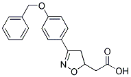 3-[(4-BENZYLOXY)PHENYL]-4,5-DIHYDRO-5-ISOXAZOLE ACETIC ACID Struktur