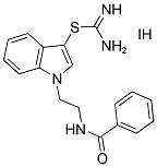 1-[2-(BENZOYLAMINO)ETHYL]-1H-INDOL-3-YL IMIDOTHIOCARBAMATE HYDROIODIDE Struktur