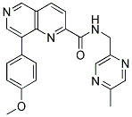 8-(4-METHOXYPHENYL)-N-[(5-METHYLPYRAZIN-2-YL)METHYL]-1,6-NAPHTHYRIDINE-2-CARBOXAMIDE Struktur