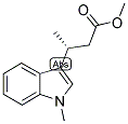 METHYL (3R)-(-)-3-(1-METHYLINDOL-3-YL)BUTANOATE Struktur