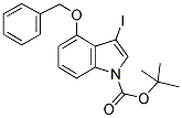 4-BENZYLOXY-3-IODOINDOLE-1-CARBOXYLIC ACID TERT-BUTYL ESTER Struktur