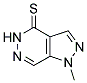 1-METHYL-1,5-DIHYDRO-4H-PYRAZOLO[3,4-D]PYRIDAZINE-4-THIONE Struktur