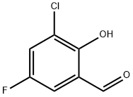 3-CHLORO-5-FLUORO-2-HYDROXYBENZALDEHYDE Struktur