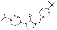 1-(4-TERT-BUTYLBENZYL)-3-(4-ISOPROPYLPHENYL)IMIDAZOLIDIN-2-ONE Struktur