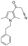 3-(2,5-DIMETHYL-1-PHENETHYL-1H-PYRROL-3-YL)-3-OXO-PROPIONITRILE Struktur