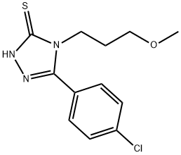 5-(4-CHLOROPHENYL)-4-(3-METHOXYPROPYL)-4H-1,2,4-TRIAZOLE-3-THIOL Struktur