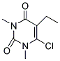 6-CHLORO-5-ETHYL-1,3-DIMETHYL-2,4(1H,3H)-PYRIMIDINEDIONE Struktur