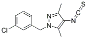 1-(3-CHLORO-BENZYL)-4-ISOTHIOCYANATO-3,5-DIMETHYL-1H-PYRAZOLE Struktur