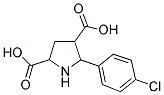 5-(4-CHLOROPHENYL)-2,4-PYRROLIDINEDICARBOXYLIC ACID Struktur