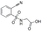 ([(2-CYANOPHENYL)SULFONYL]AMINO)ACETIC ACID Struktur