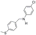 N-(4-CHLOROPHENYL)-N-(4-(METHYLTHIO)BENZYL)AMINE Struktur