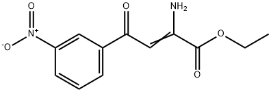 ETHYL (Z)-2-AMINO-4-(3-NITROPHENYL)-4-OXO-2-BUTENOATE Struktur