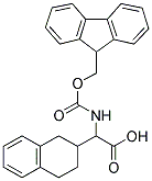 [(9H-FLUOREN-9-YLMETHOXYCARBONYLAMINO)]-(1,2,3,4-TETRAHYDRO-NAPHTHALEN-2-YL)-ACETIC ACID Struktur