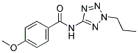 4-METHOXY-N-(2-PROPYL-2H-TETRAZOL-5-YL)BENZAMIDE Struktur