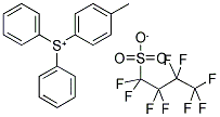 DIPHENYL(4-METHYLPHENYL)SULPHONIUM NONAFLATE Struktur