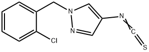 1-(2-CHLORO-BENZYL)-4-ISOTHIOCYANATO-1H-PYRAZOLE Struktur